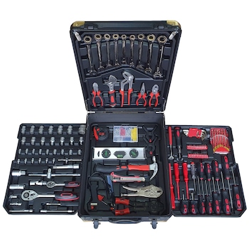 Trusa de scule profesionala 419 piese KRAFT-HOFF cu troler pentru transport Trusa de scule profesionala 419 piese KRAFT-HOFF cu troler pentru transport