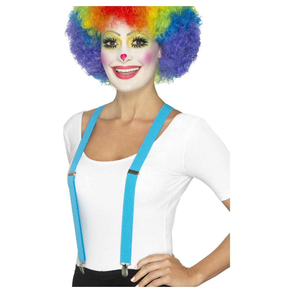 Bretele albastre pentru clown, Smiffy, marime unica