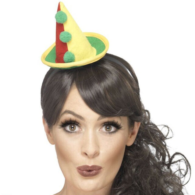 Mini palarie petrecere clown, Smiffy