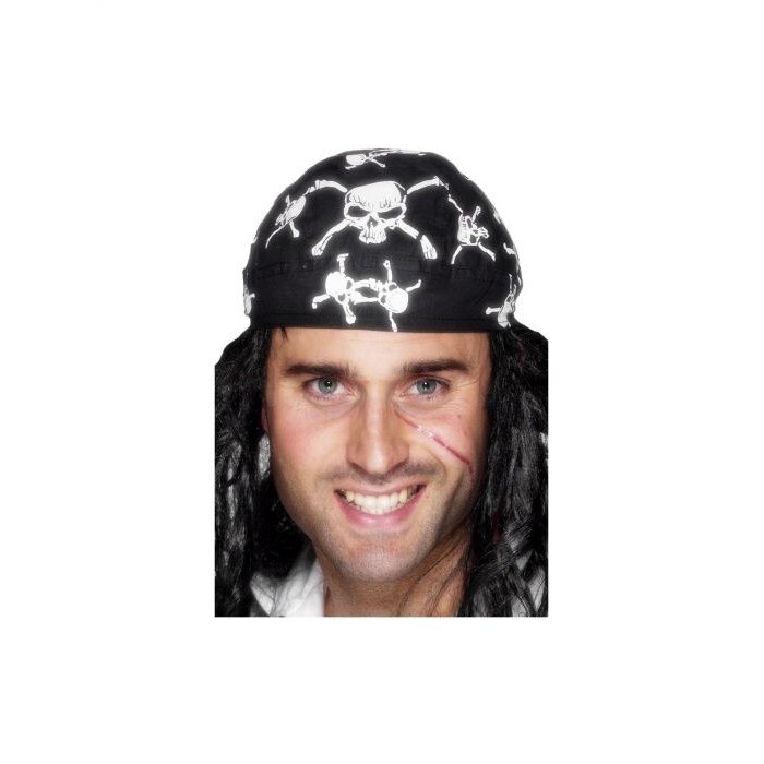 Bandana de pirat, model cranii, Smiffy, marime unica