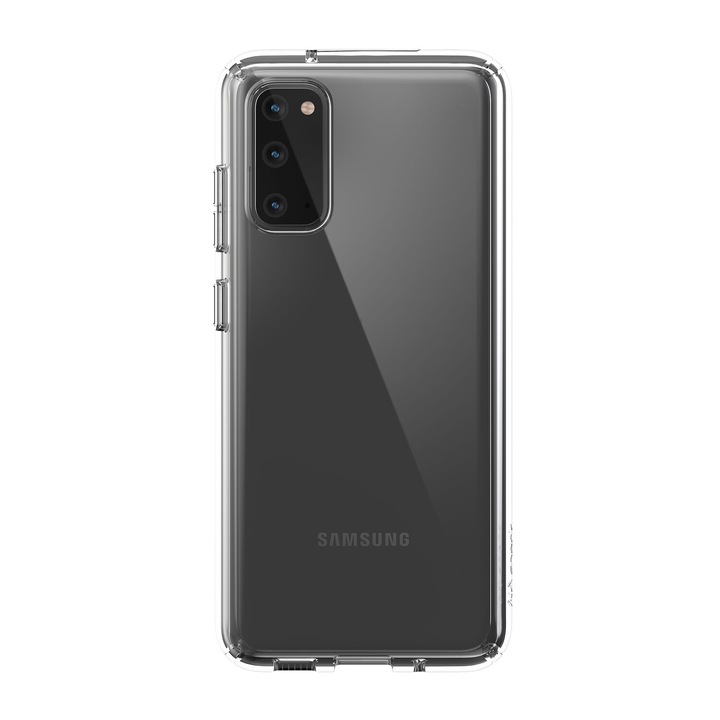 Husa de protectie compatibila Samsung Galaxy S20, transparenta antimicrobiana