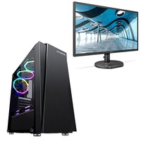 Sistem PC Gaming Maxi457, Procesor Intel® Core™ I5 4570 GHz, 8GB RAM, Capacitate stocare 240SSD, placa video GeForce GT710, Bluelight, Monitor 21.5"