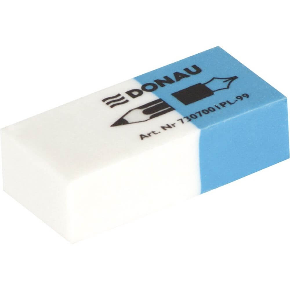 Set 30 Radiere DONAU cu Doua Capete, 41x18x11 mm, Culoare Alb/Albastru