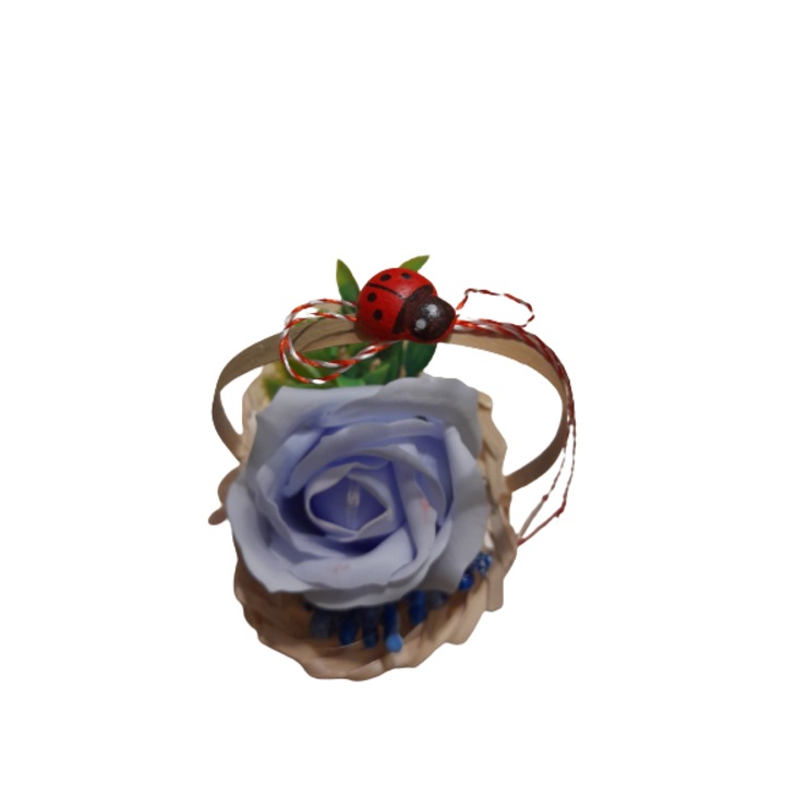 Martisor kék-szürke illatú szappanrózsával