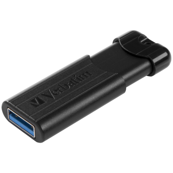 Memorie USB Verbatim PinStripe 32GB, USB 3.0, Negru
