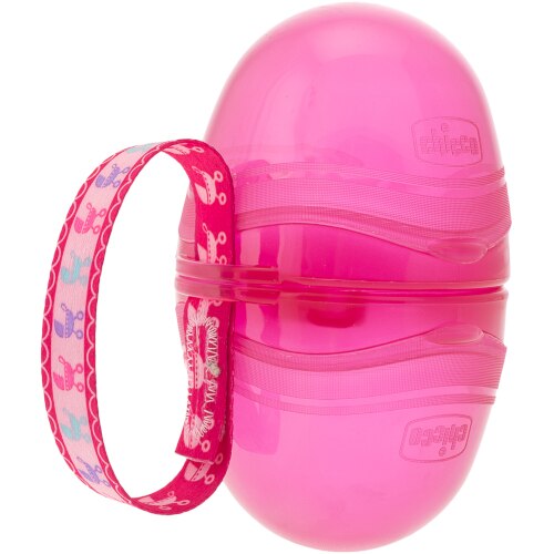 Suport Chicco Dublu pentru Suzete, Pink