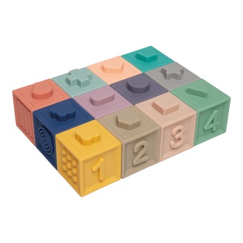 Blocuri moi senzoriale, Canpol babies®, 12 buc, multicolor Multicolor Blocuri moi senzoriale, Canpol babies®, 12 buc, multicolor Multicolor