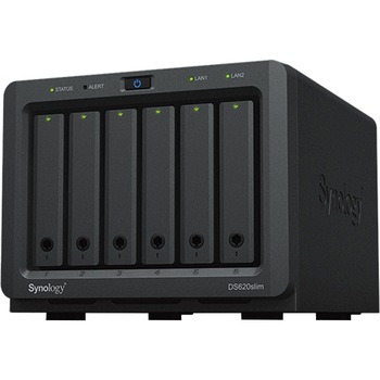 Network Attached Storage Synology DiskStation DS620slim, Procesor Intel Celeron J3355, 2.5GHz, 2GB DDR3L ,6 bay Network Attached Storage Synology DiskStation DS620slim, Procesor Intel Celeron J3355, 2.5GHz, 2GB DDR3L ,6 bay