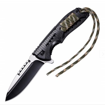 Cutit briceag 21,5 cm, model Military Commando Style, cu sistem de blocare lama si suport de prindere la centura Cutit briceag 21,5 cm, model Military Commando Style, cu sistem de blocare lama si suport de prindere la centura