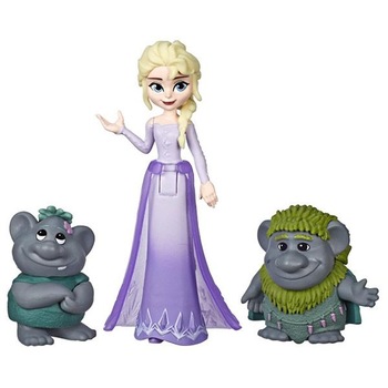 Set 3 Figurine Frozen II - Elsa & Troll Set 3 Figurine Frozen II - Elsa & Troll