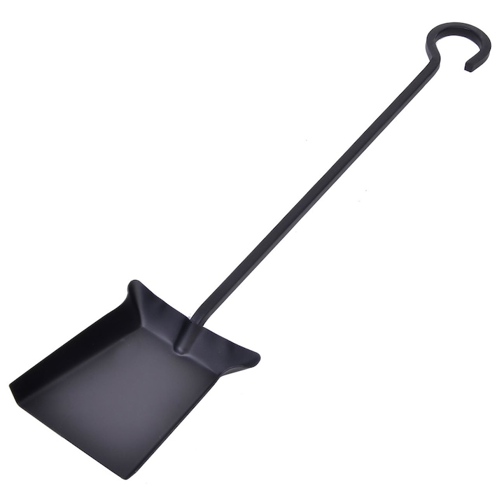 Faras metalic negru pentru semineu 51cm