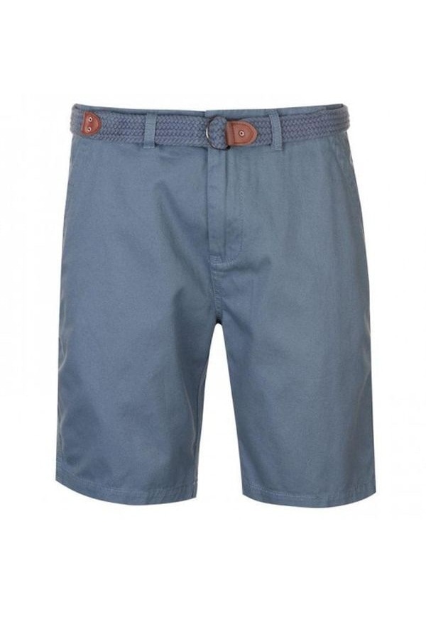 Pantaloni scurti cu curea Pierre Cardin Belt Chino, Albastru