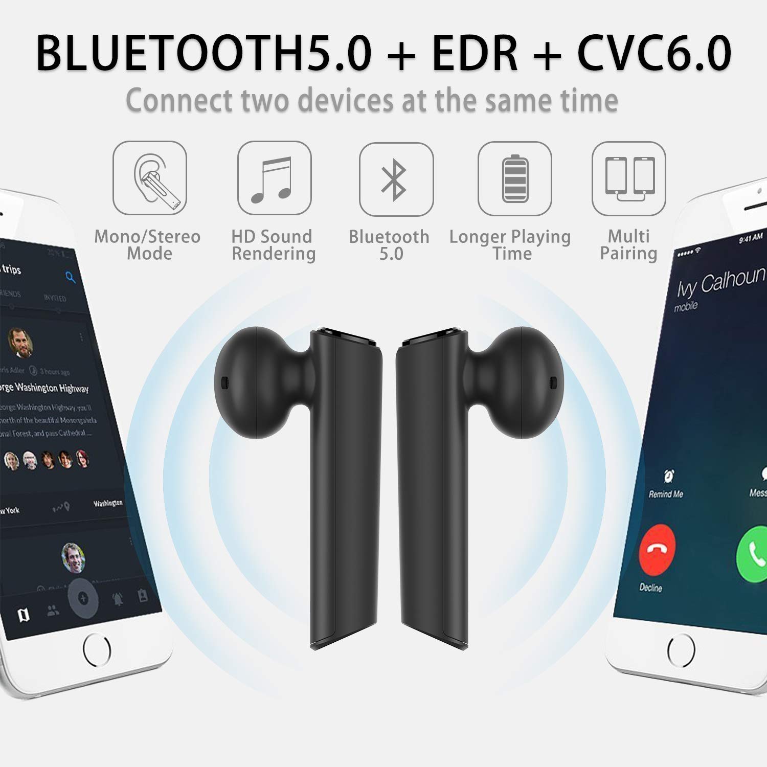 Casti Bluetooth v5.0 Wireless Stereo TWS Earbuds G33 Pro Model Compatibile cu Apple si Android