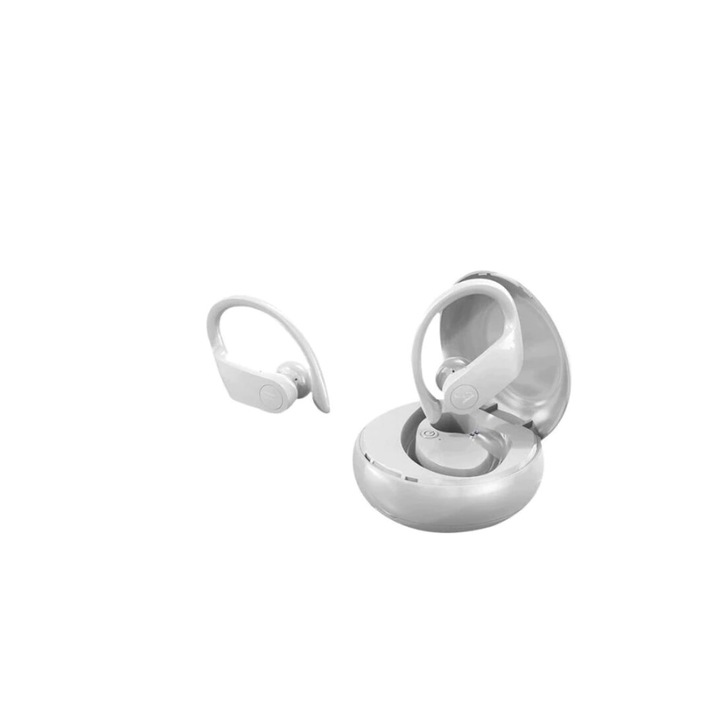 GREATON A15 wireless Bluetooth 5.0 fülhallgató, iOS/Android kompatibilis, mágneses töltés, fehér