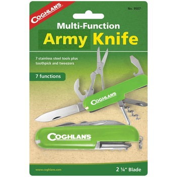 Briceag multifunctional Coghlan's Army, 7 functii, verde Briceag multifunctional Coghlan's Army, 7 functii, verde
