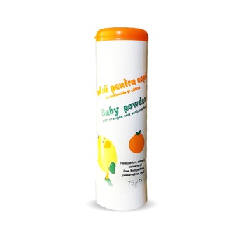 Pudra de talc pentru copii, Mebra, 75 g Pudra de talc pentru copii, Mebra, 75 g