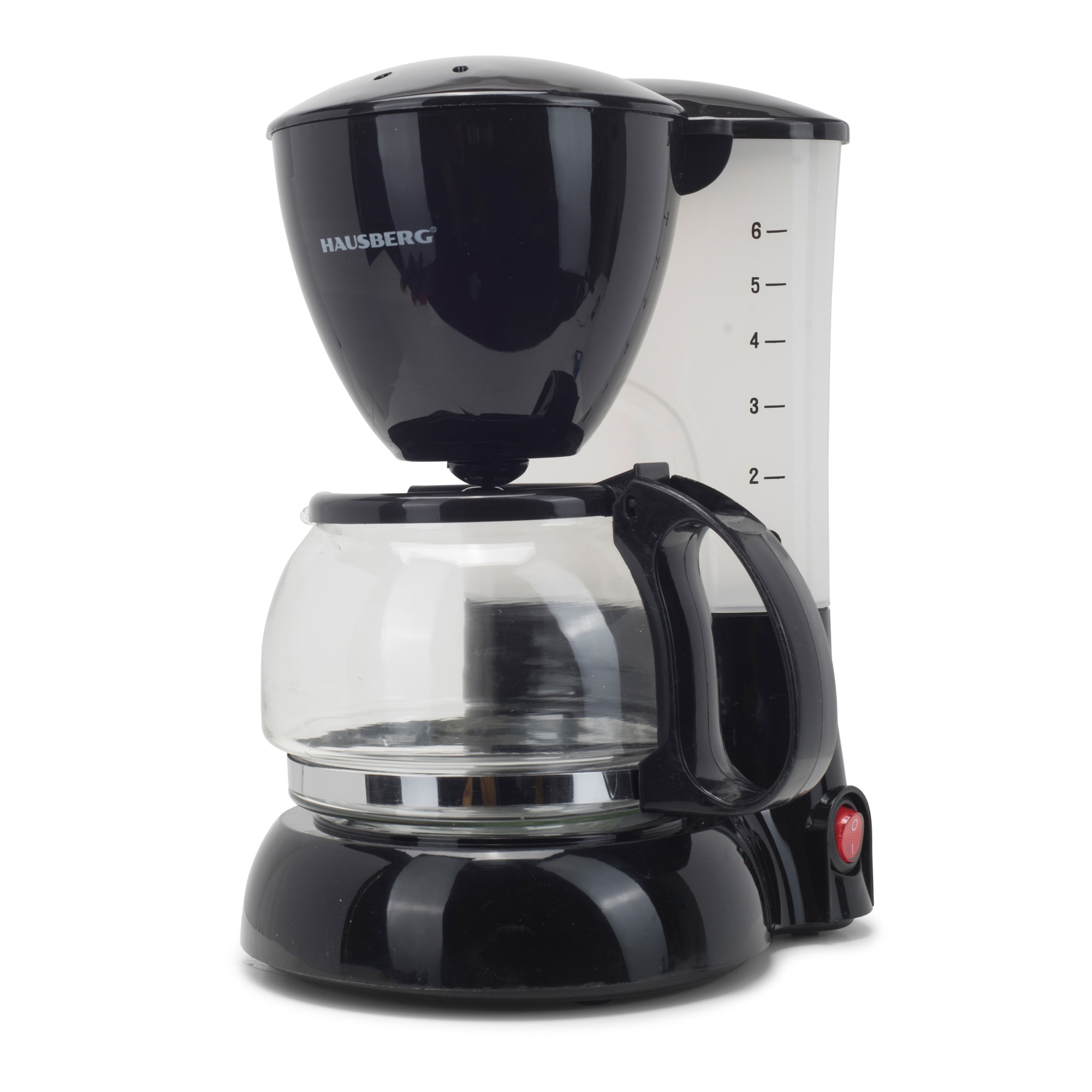 Filtru Cafea Hausberg, Putere 800 W, Capacitate 0,6 L, Inicator Luminos, Filtru Detasabil, Alimentare 230 V, Design Ergonomic, Negru