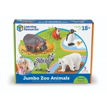 Set 5 figurine Animalute de la Zoo Learning Resources, 18 luni+ Set 5 figurine Animalute de la Zoo Learning Resources, 18 luni+