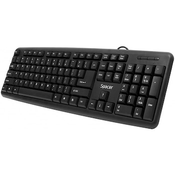 Tastatura Spacer, 104 taste, Negru Tastatura Spacer, 104 taste, Negru