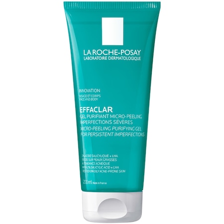 Gel de curatare purifiant micro-exfoliant La Roche-Posay Effaclar, pentru fata si corp cu tendinta acneica, 200 ml