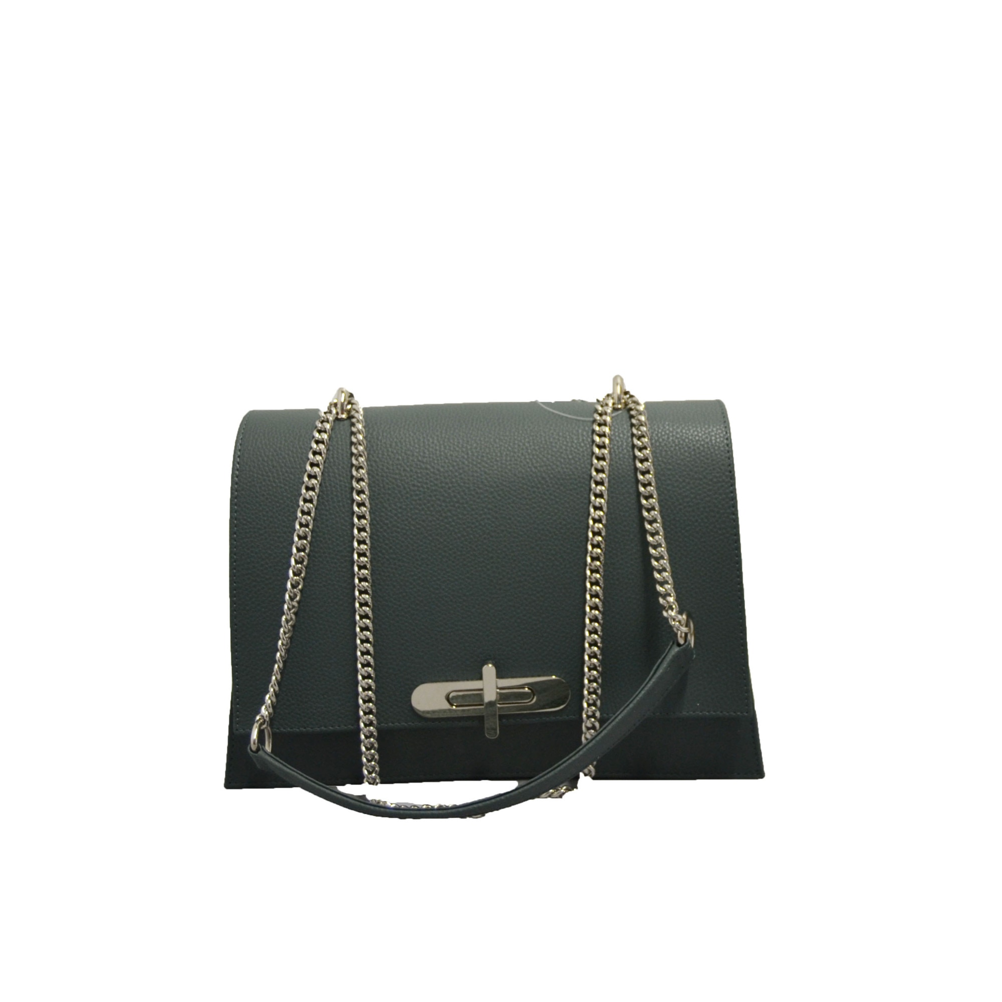 Geanta dama,Zea,piele naturala,verde (24903)