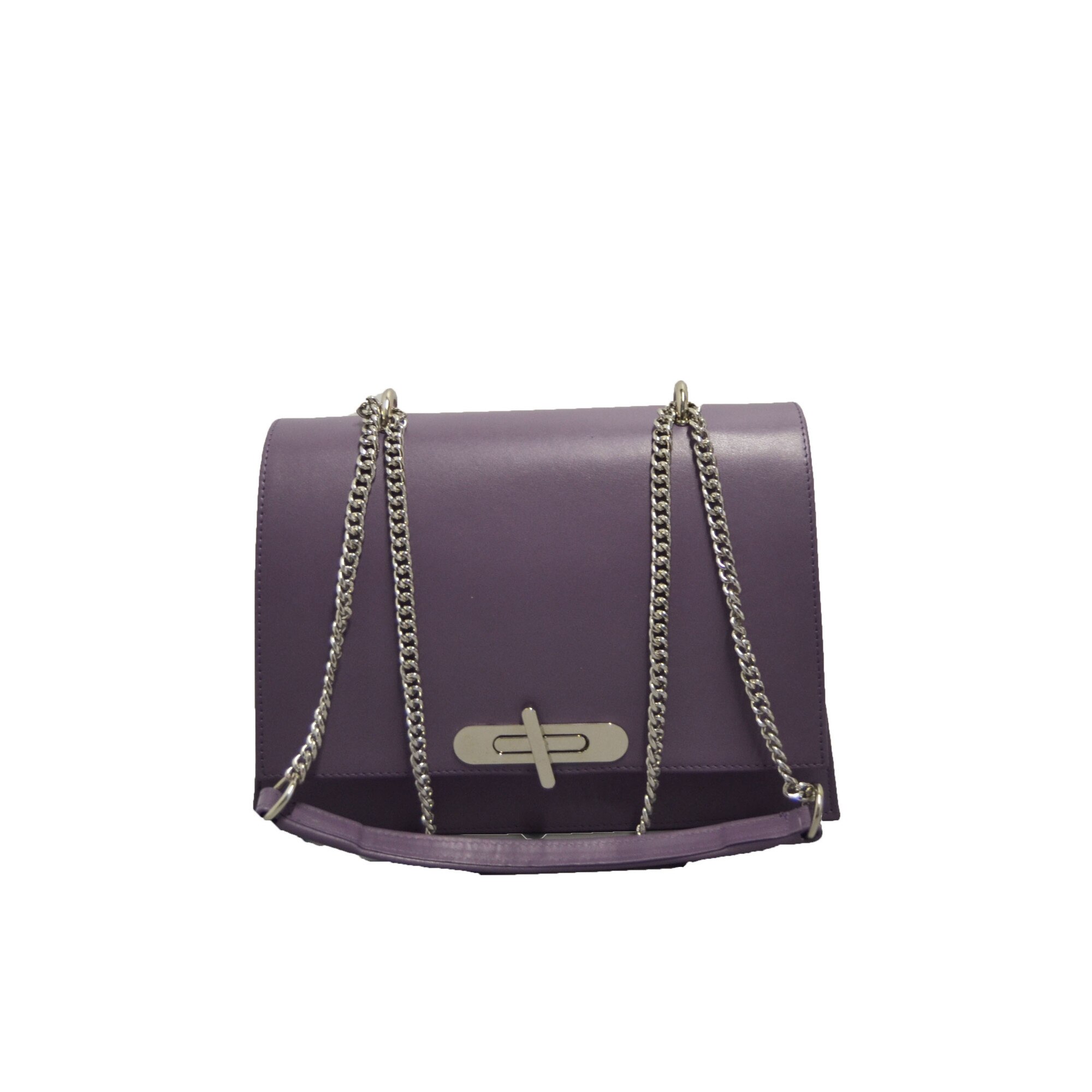 Geanta dama,Zea,piele naturala,mov liliac(24912)