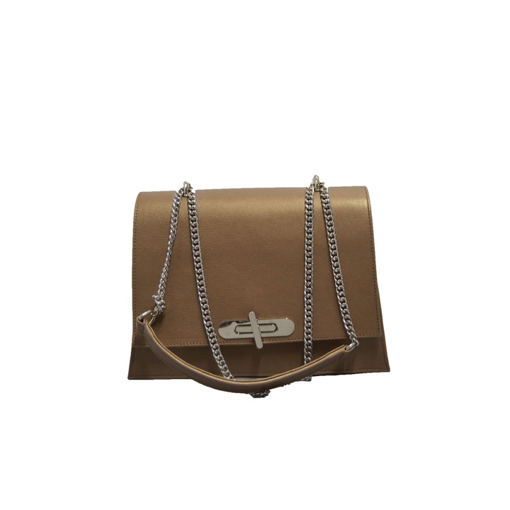 Zea Női táska, Természetes bőr, Bronzszín (24908)