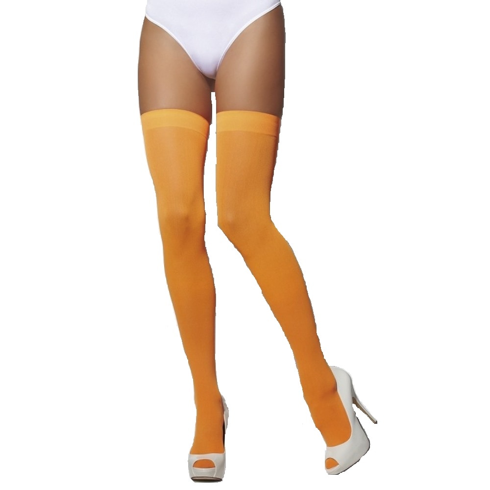 Ciorapi portocaliu neon, marime unica, Smiffy