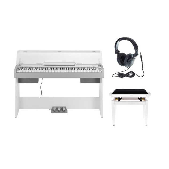 Thomann DP-33 WH digitális zongora, székkel és fejhallgatóval