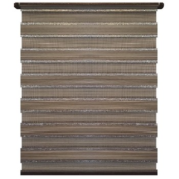 Jaluzea rulou Maxi, Deko Design, model Zebra Day and Night Luxury, material textil, 230x160 cm, dv06, maro inchis Jaluzea rulou Maxi, Deko Design, model Zebra Day and Night Luxury, material textil, 230x160 cm, dv06, maro inchis