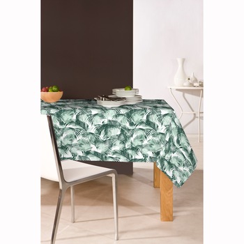 Fata de masa Summer Collection Waving Palms Mistral Home, 100% bumbac, 140x240 cm, frunze palmier Fata de masa Summer Collection Waving Palms Mistral Home, 100% bumbac, 140x240 cm, frunze palmier