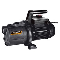 Pompa de gradina Steinberg GPG 55/42-800, Carcasa turnata, 800W, 3300 l/h, Inaltime maxima de ridicare 9m, 4,2 bar, Negru