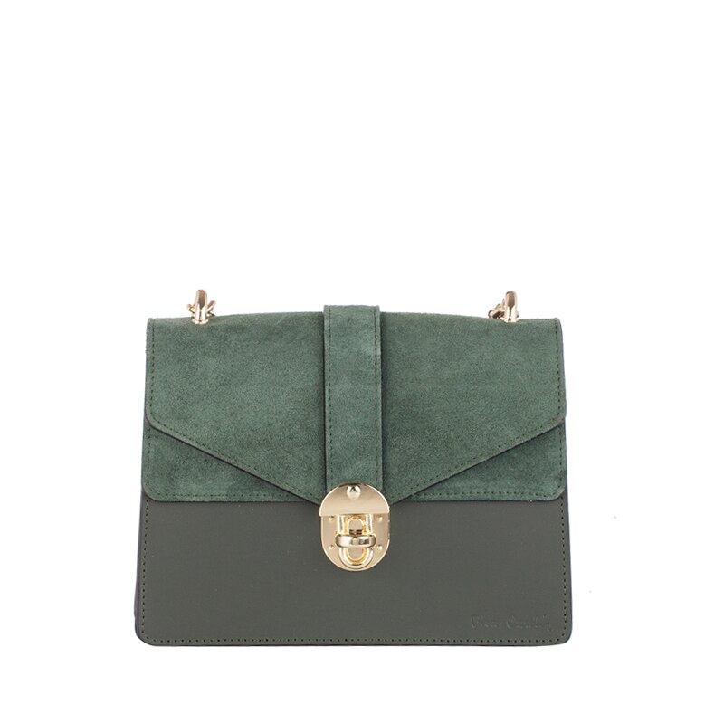 Geanta de umar, Pierre Cardin, PCL1794J, Piele naturala, Verde