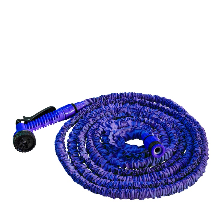 Разтегателен градински маркуч, Home Decor, 10-30м, Син