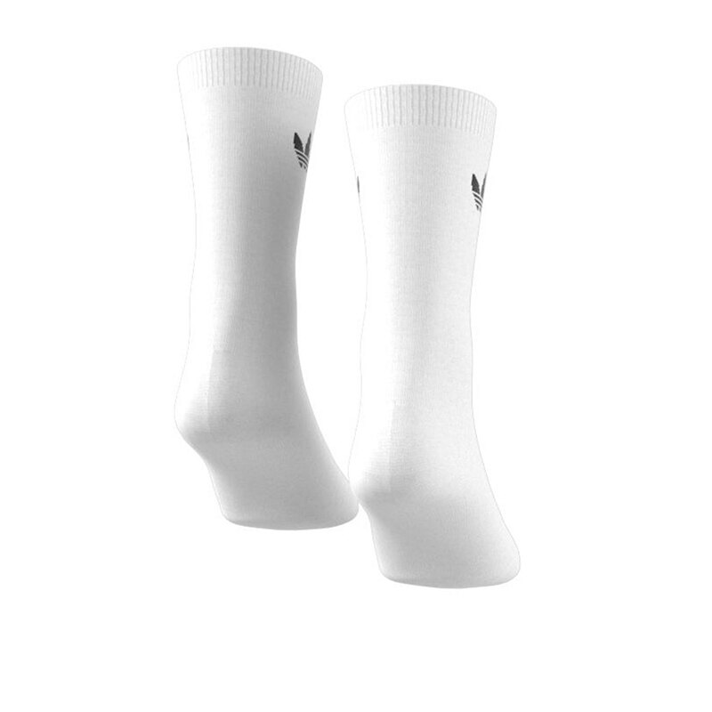 Set Sosete Adidas Thin Trefoil 2-Pack DV1728, Barbati, Alb, 39-42 - eMAG.ro