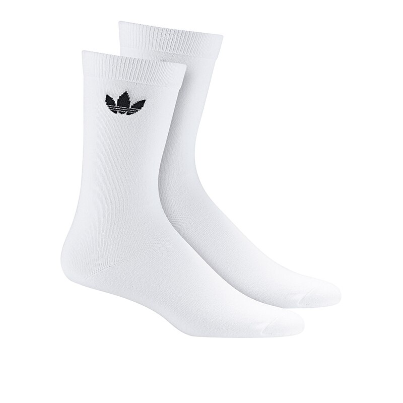 Set Sosete Adidas Thin Trefoil 2-Pack DV1728, Barbati, Alb, 43-46