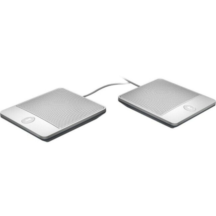Конферентен микрофон Yealink с кабел CPE-90 1.8 м, Сребрист, 85.98 x 85.98 x 16.35 мм