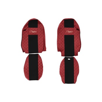 Set 2 huse scaun camion F-Core, Piele-ECO, pentru MERCEDES ACTROS MP2 / MP3, 2008+, Rosu/ Negru Set 2 huse scaun camion F-Core, Piele-ECO, pentru MERCEDES ACTROS MP2 / MP3, 2008+, Rosu/ Negru
