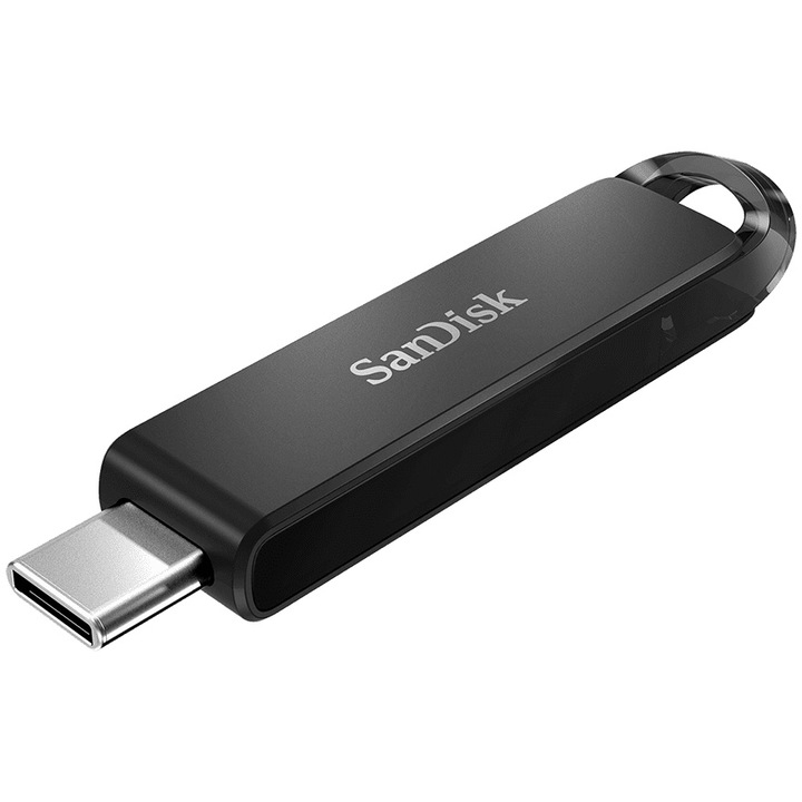 SanDisk Ultra® Pendrive, 64GB, USB 3.1 Type-C, Fekete