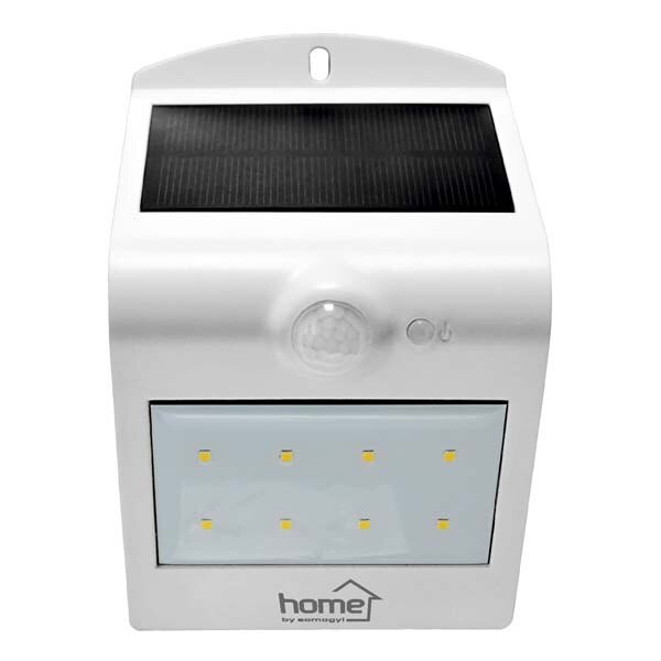 Reflector LED Home cu Functia de miscare si Panou solar , Putere 1.5 W , 10 surse de lumina , 200 lumeni , Unghi de sesizare 120° , Capacitate acumulator 1200 mAH , Culoare Alb