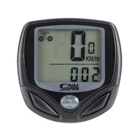 Ciclocomputer WIRELESS, 14 functii, negru