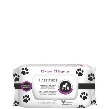 Servetele umede 100% naturale, pentru animalul tau de casa, Attitude, 72 bucati Servetele umede 100% naturale, pentru animalul tau de casa, Attitude, 72 bucati