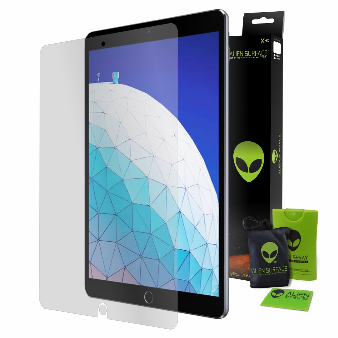 Folie Alien Surface XHD, Apple iPad Air 10.5 (2019), protectie ecran + Alien Fiber