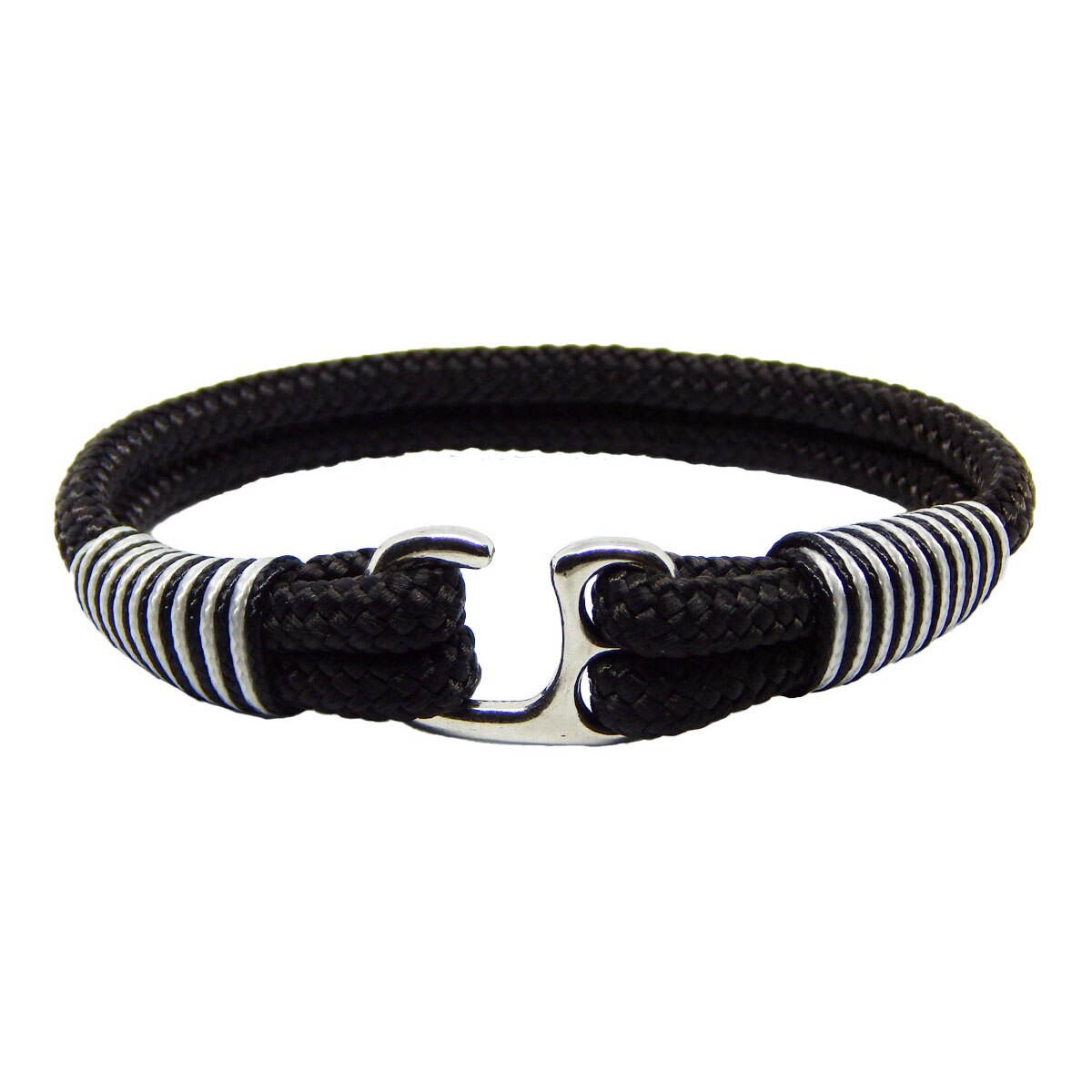 Bratara din snur paracord pp cu carlig argintiu 289e