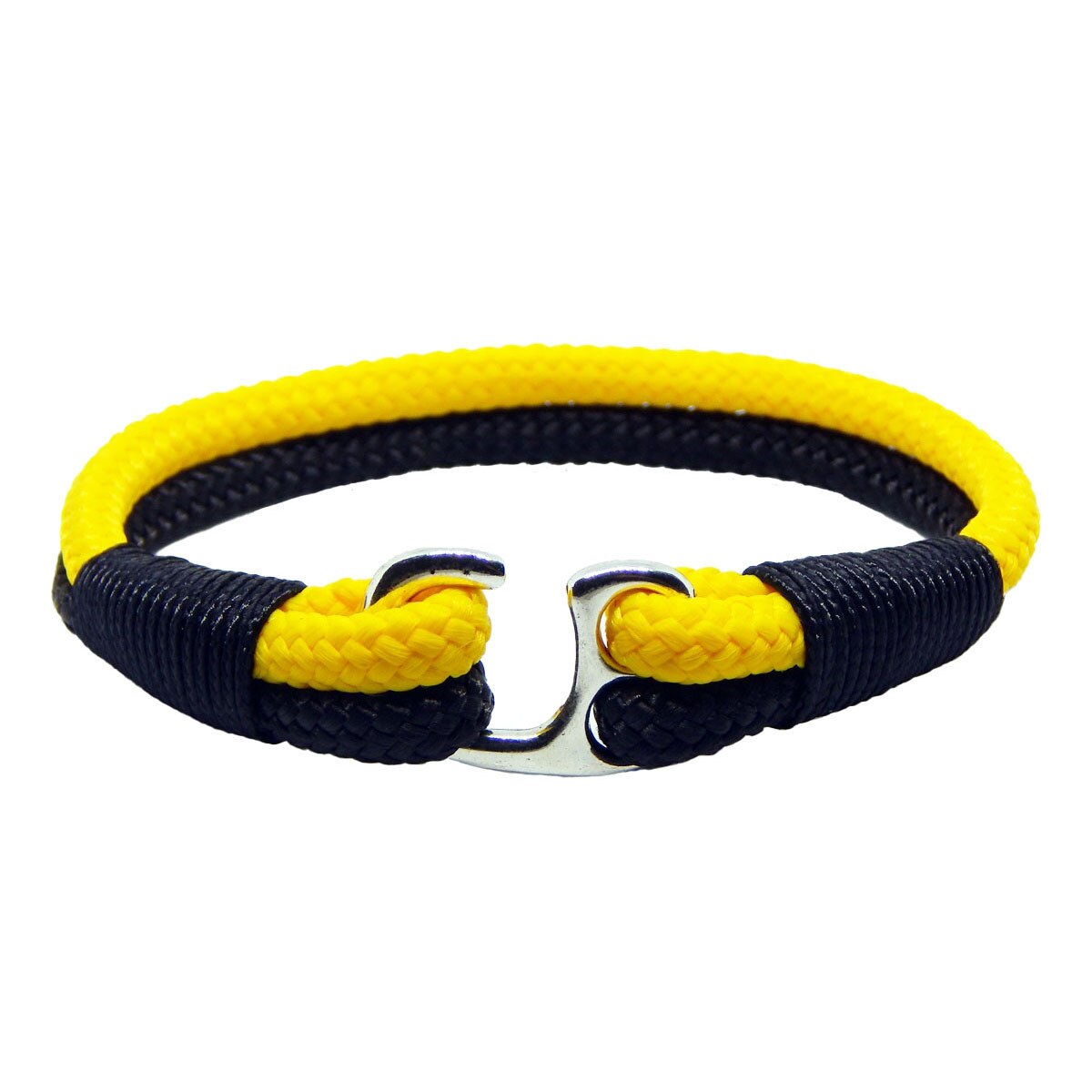 Bratara din snur paracord pp cu carlig argintiu 289f