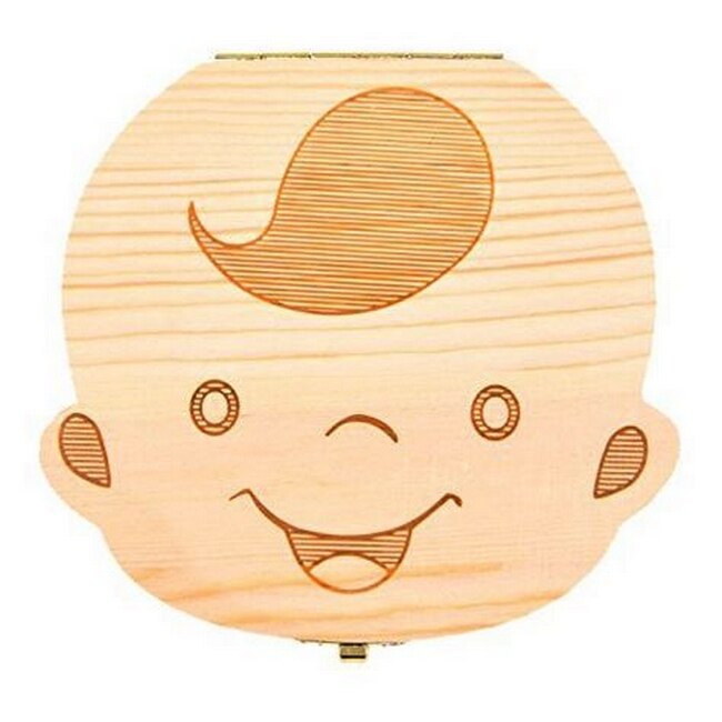 Cutiuta pentru primii dintisori si prima suvita a bebelusului, baietel, Little Angel