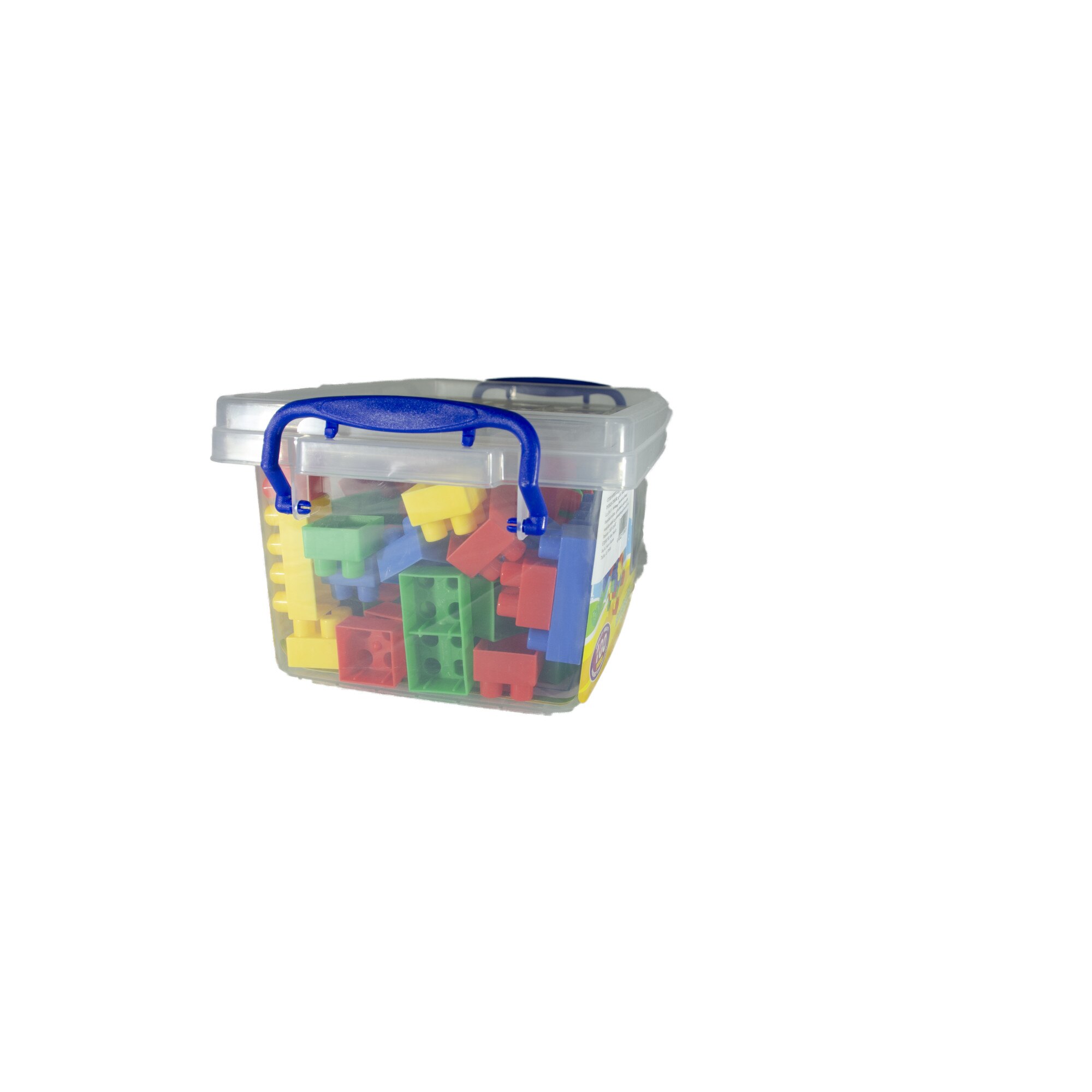 Cutie cuburi plastic, 100 piese, multicolor - eMAG.ro