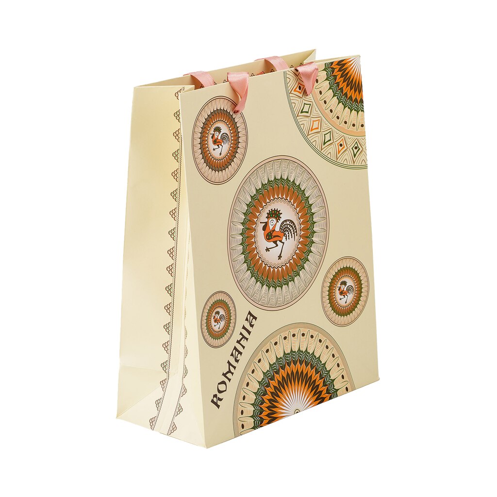 Punga din hartie, Magnetella, 26 x 32 x 10 cm, Horezu, multicolora