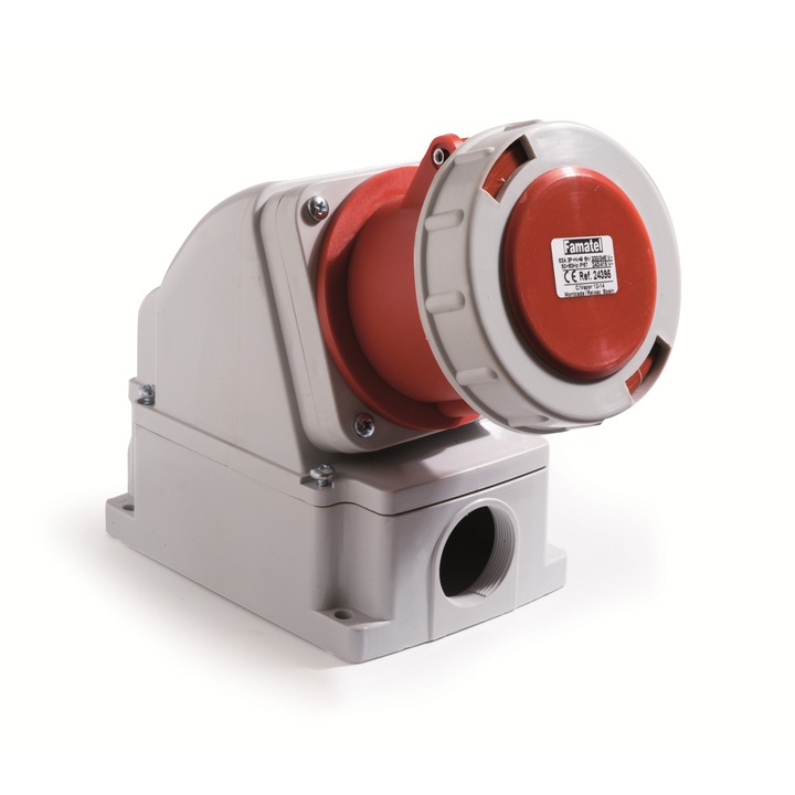 Priza industriala trifazica Famatel 400V 5 poli 63A 6h IP67