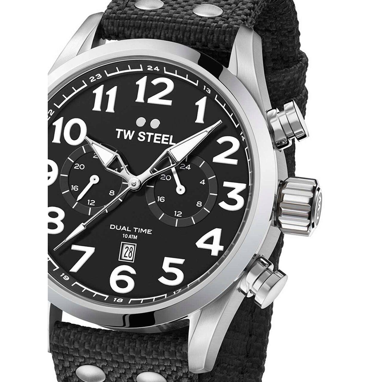 Ceas barbati TW-Steel VS7 Volante, 45mm, 10ATM, Argintiu